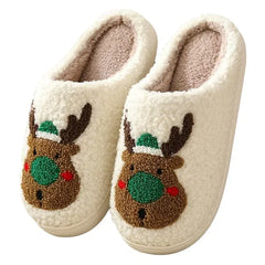 New Christmas Elk Cotton Slippers