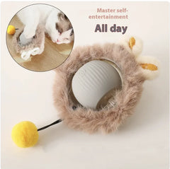 Interactive Self-Rolling Cat Toy - Fun & Stress Relief for Pets