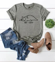 Not Today Lazy Cat Shirt